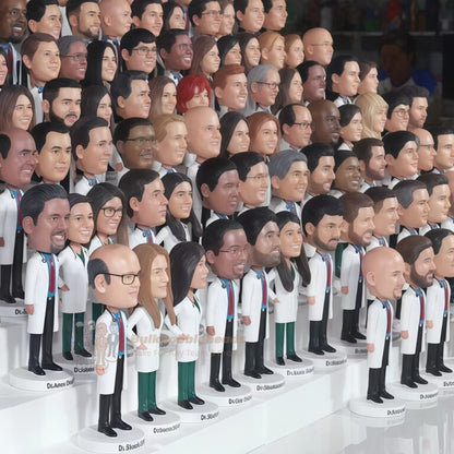 Custom Doctor Team Bobbleheads – Personalized Medical Staff Figurines for Hospitals & Clinics