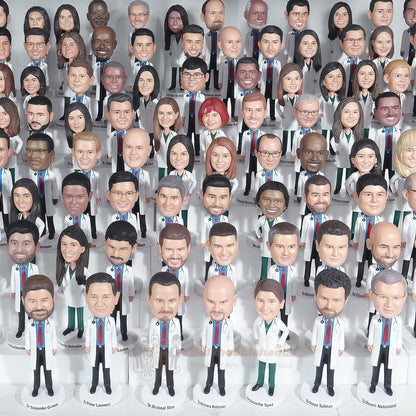 Custom Doctor Team Bobbleheads – Personalized Medical Staff Figurines for Hospitals & Clinics