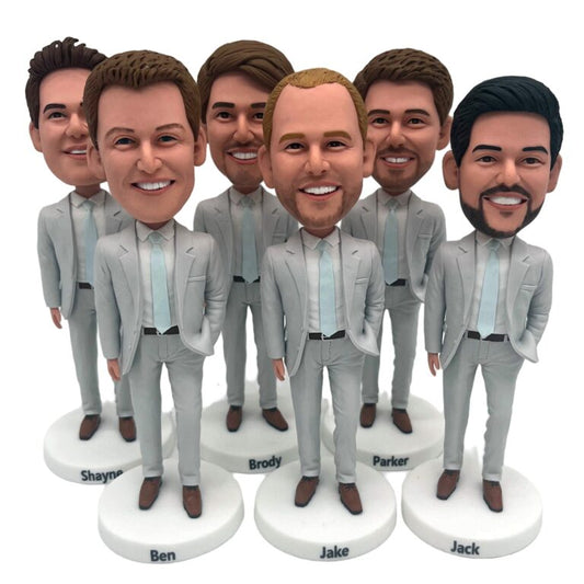 Custom Wedding Party Bobbleheads – The Ultimate Groomsmen Gifts, Bridesmaid Gifts & More