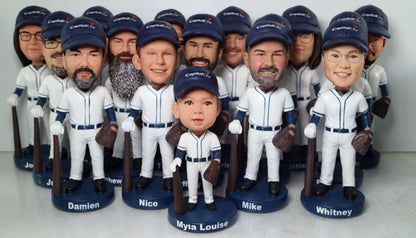 Custom Baseball Team Bobbleheads – Full Roster Sets with Personalized Jerseys & Details