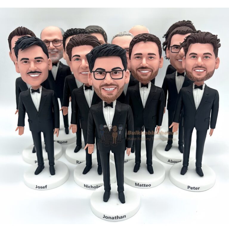 Custom Wedding Party Bobbleheads – The Ultimate Groomsmen Gifts, Bridesmaid Gifts & More