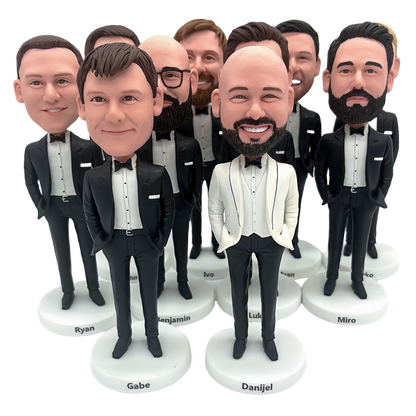 Custom Wedding Party Bobbleheads – The Ultimate Groomsmen Gifts, Bridesmaid Gifts & More