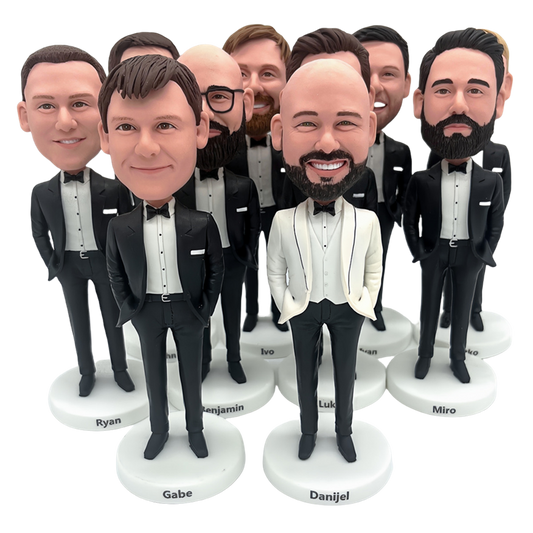 Custom Wedding Party Bobbleheads – The Ultimate Groomsmen Gifts, Bridesmaid Gifts & More