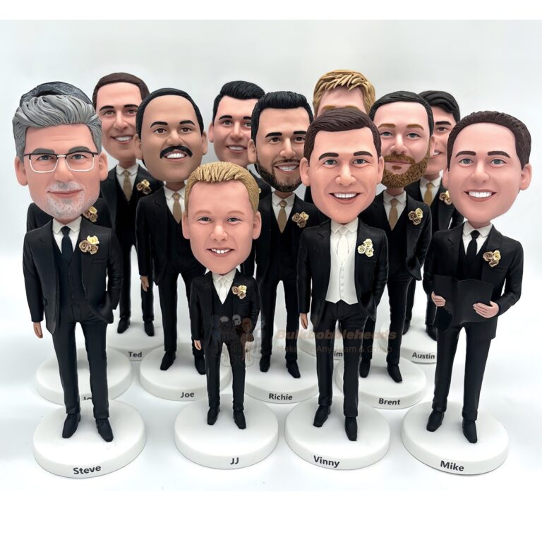 Custom Wedding Party Bobbleheads – The Ultimate Groomsmen Gifts, Bridesmaid Gifts & More