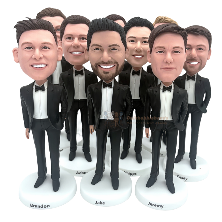 Custom Wedding Party Bobbleheads – The Ultimate Groomsmen Gifts, Bridesmaid Gifts & More