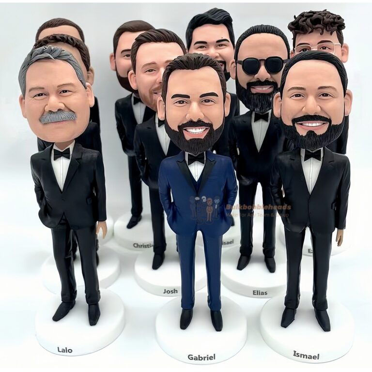 Custom Wedding Party Bobbleheads – The Ultimate Groomsmen Gifts, Bridesmaid Gifts & More