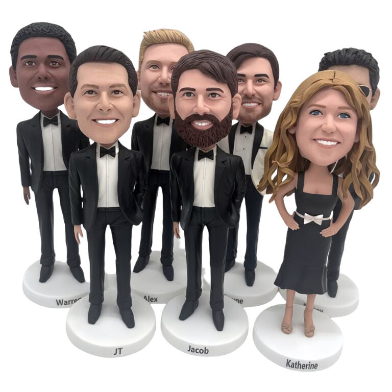 Custom Groomsmen Bobbleheads & Bridesmaid Gifts – Personalized Groomsmen Gifts