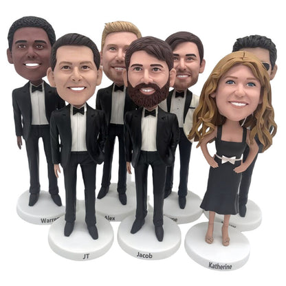 Custom Groomsmen Bobbleheads & Bridesmaid Gifts – Personalized Groomsmen Gifts