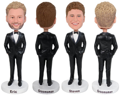Bulk Custom Bobbleheads for Wedding Parties – Custom Bobbleheads for Groomsmen, Bridesmaids, Parents & Kids