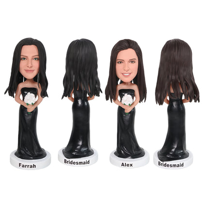 Bulk Custom Bobbleheads for Wedding Parties – Custom Bobbleheads for Groomsmen, Bridesmaids, Parents & Kids