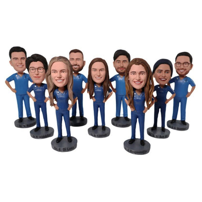 Custom Doctor Team Bobbleheads – Personalized Medical Staff Figurines for Hospitals & Clinics