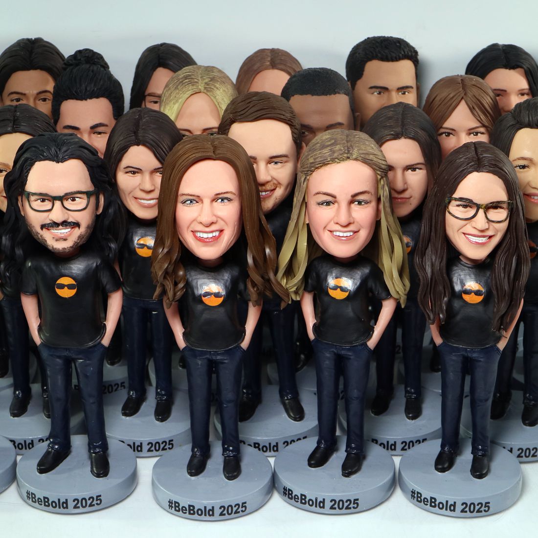 Custom Work Team Bobbleheads – Personalized Office & Corporate Group Figurines