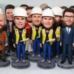 Custom Construction Workers Team Bobbleheads – Personalized Hard Hat Crew Figurines