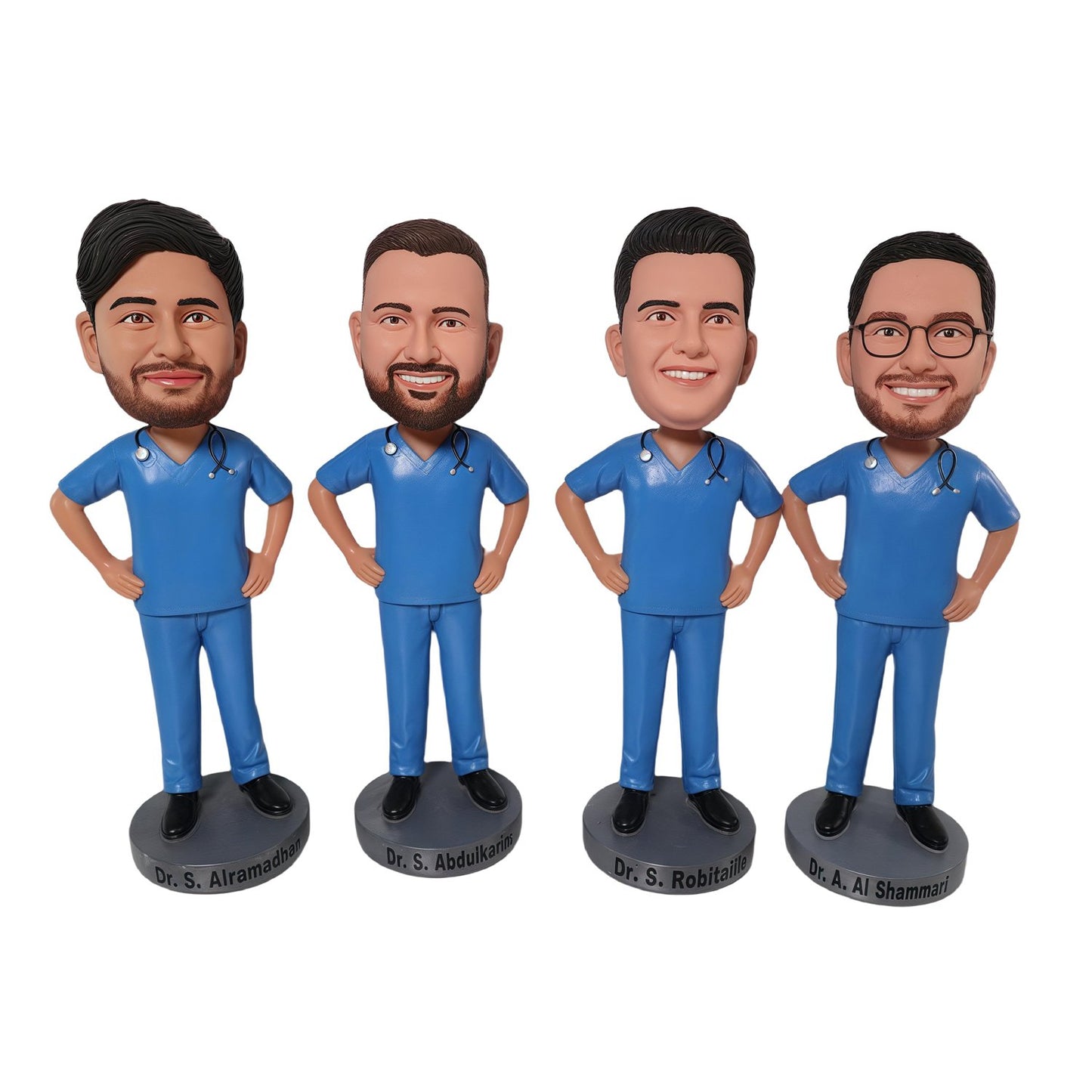 Custom Doctor Team Bobbleheads – Personalized Medical Staff Figurines for Hospitals & Clinics