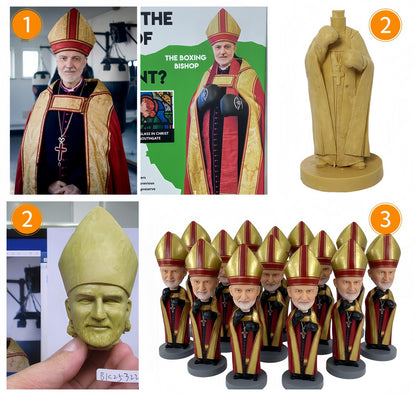 Celebrity or Bishop Bobbleheads in Bulk – Official-Looking Custom Figures from $ 9.90