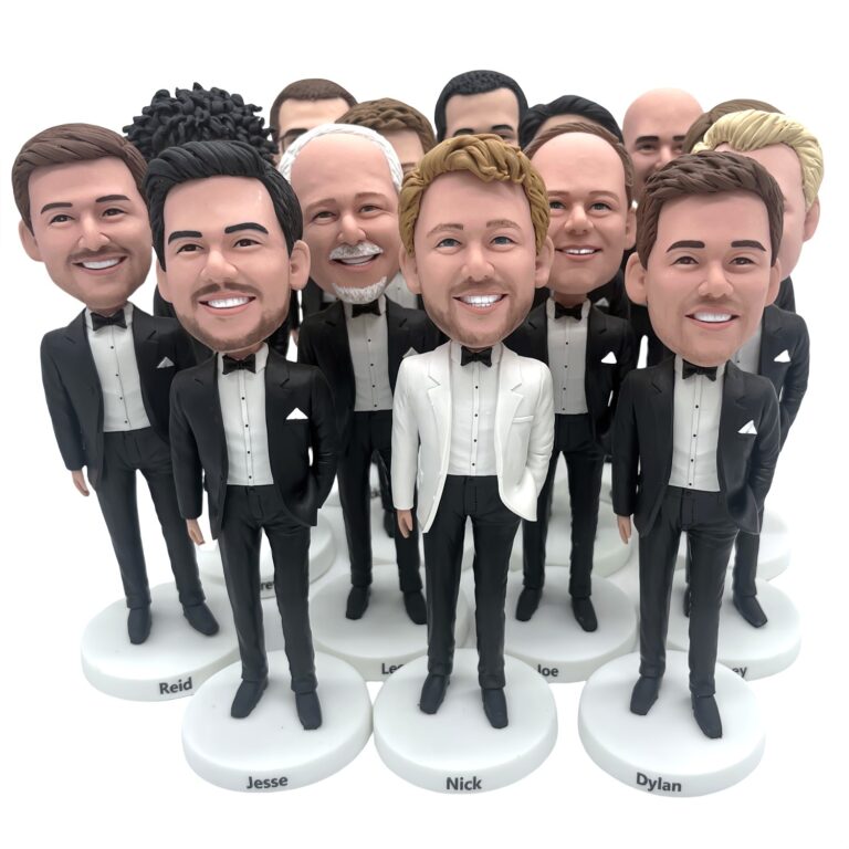 Custom Wedding Party Bobbleheads – The Ultimate Groomsmen Gifts, Bridesmaid Gifts & More