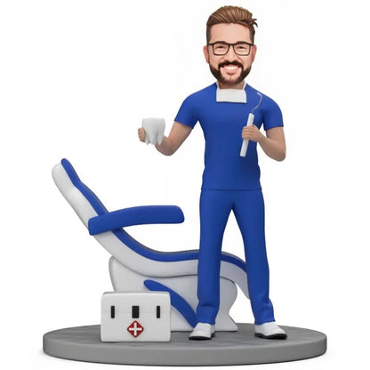 Custom Dentist Team Bobbleheads – Personalized Dental Staff Figurines for Clinics & Practices
